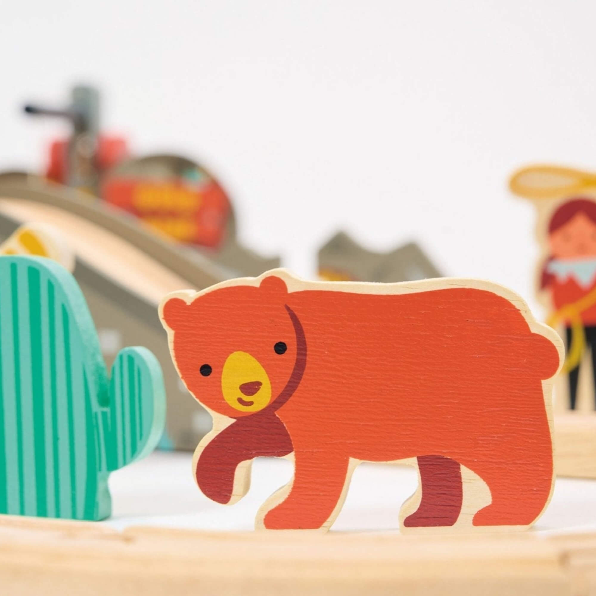 Gold Mine Wooden Train Track Set