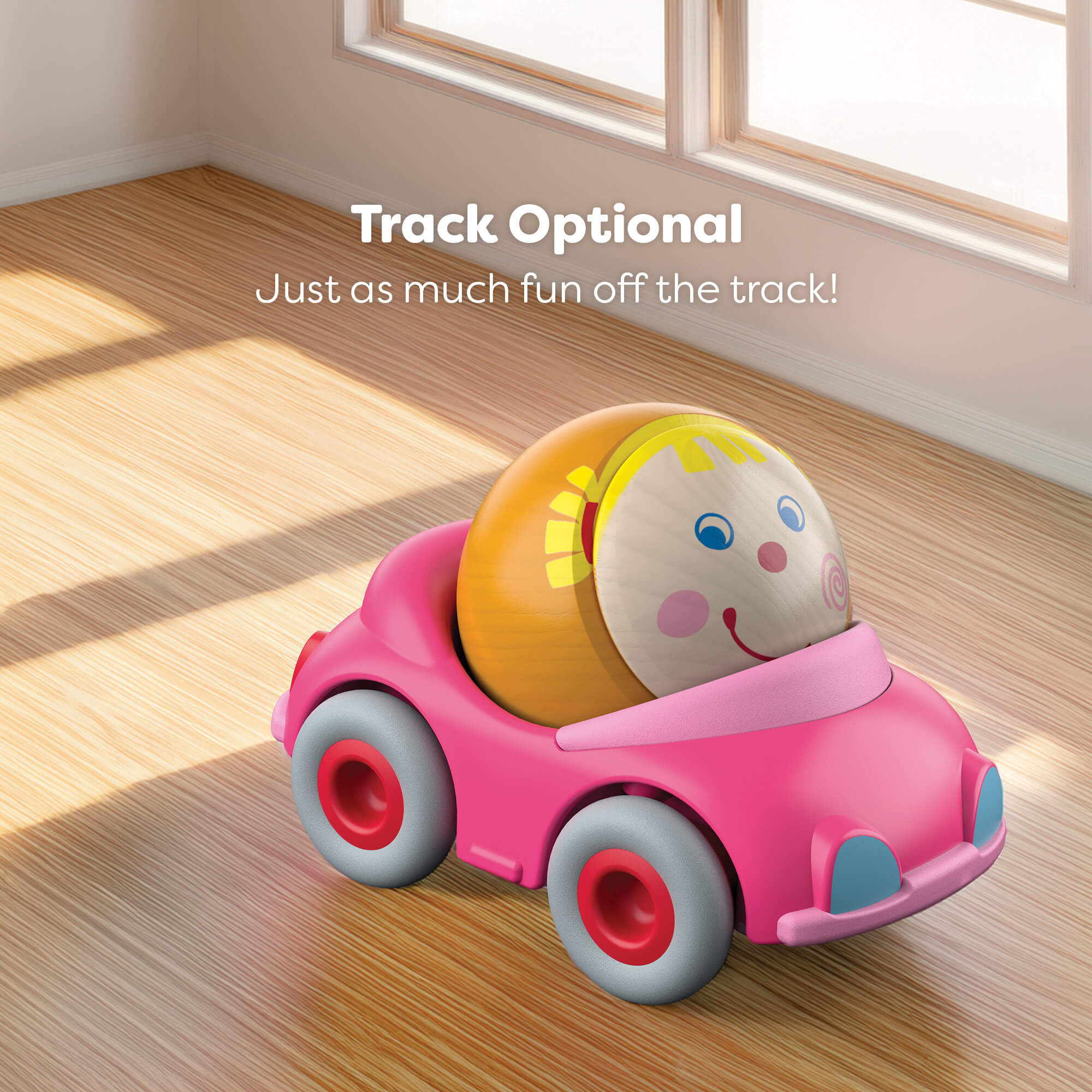 Kullerbu Greta's Convertible Car with Wooden Ball