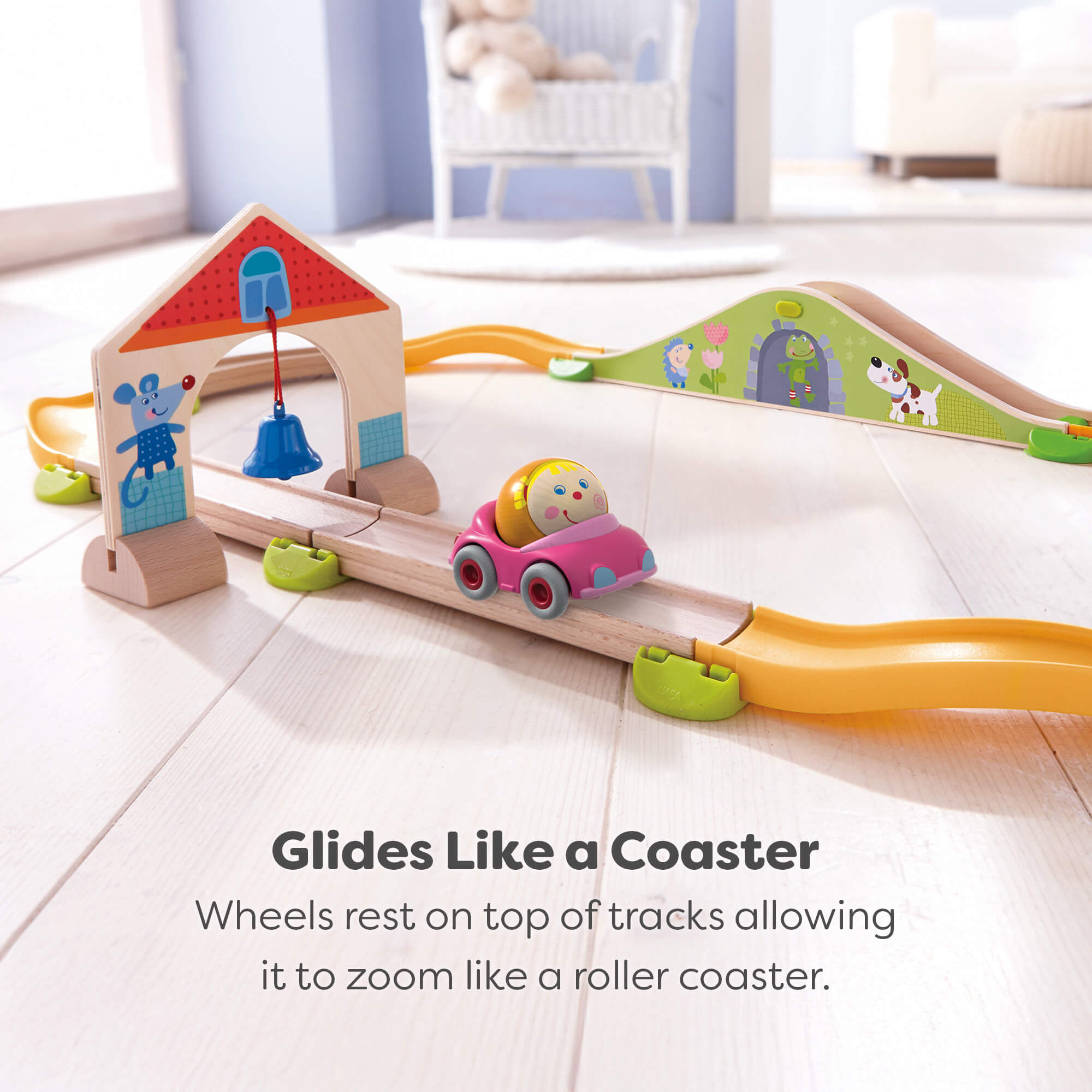 Kullerbu Greta's Convertible Car with Wooden Ball