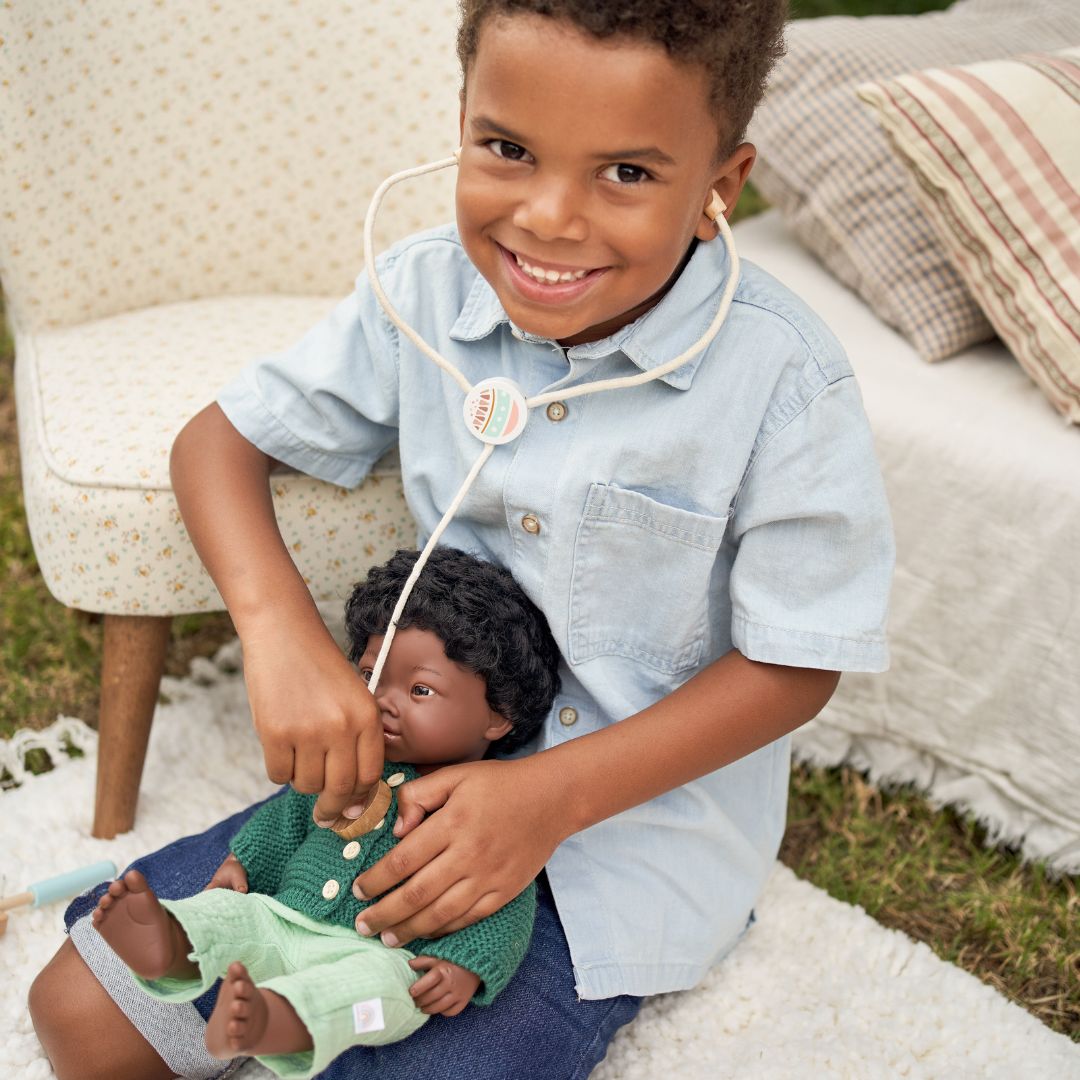 Doll-Sized Wooden Doctor Set